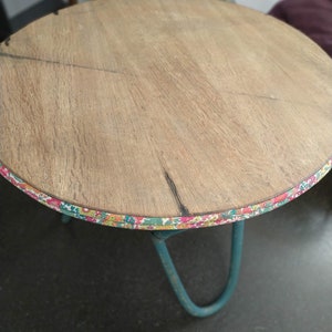 Table basse vintage Rotin bambou image 7