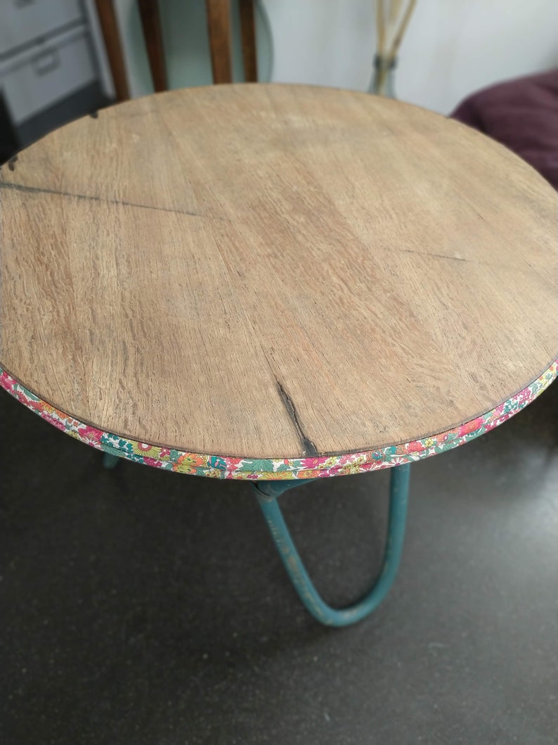 Table basse vintage Rotin bambou image 7