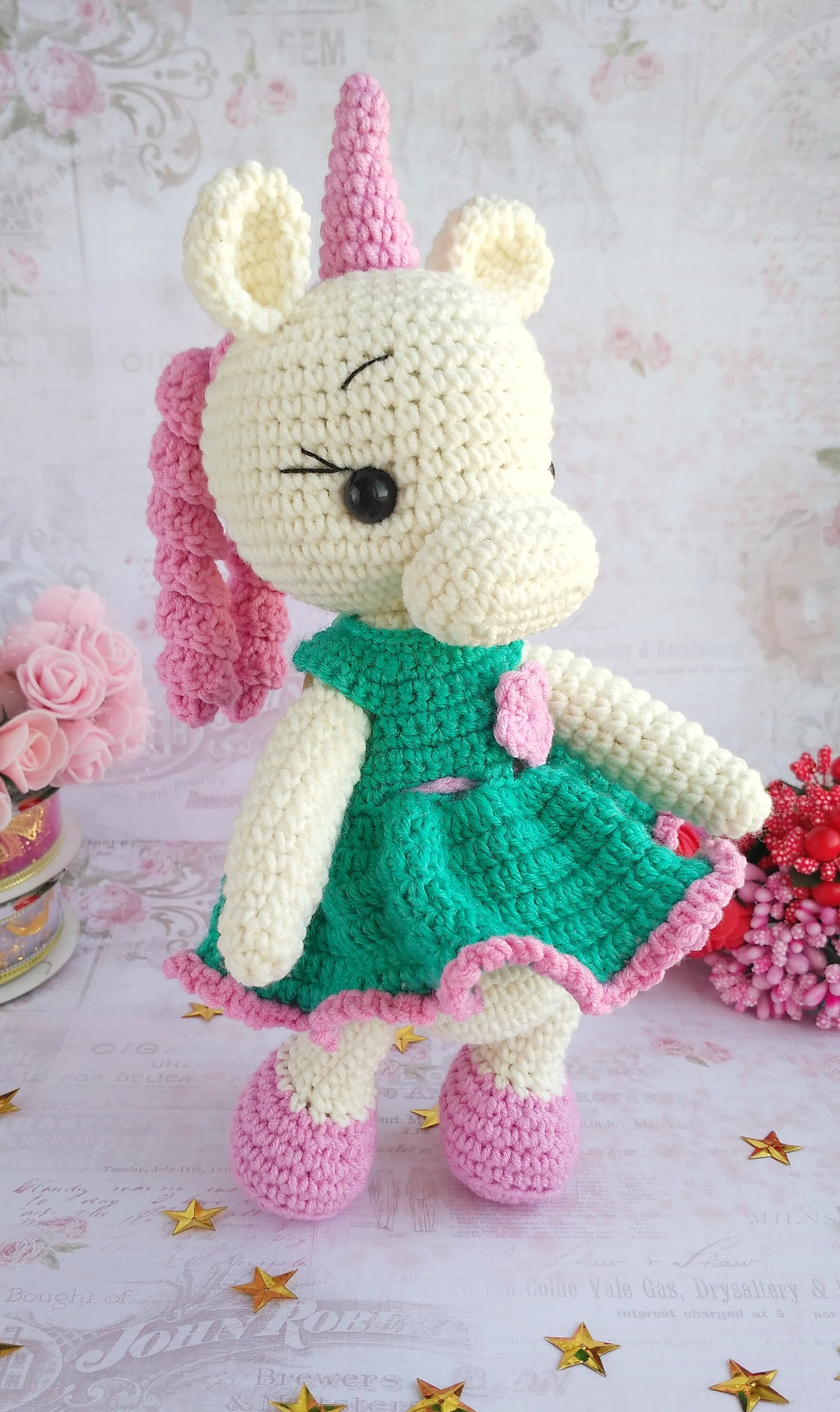 Amigurumi unicorn Small unicorn Cute toy Miniature amigurumi | Etsy