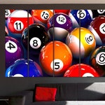 Pool Billiards Ball Art Print Home Decor Wall Art Poster C