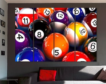 Billiards Wall Art Etsy