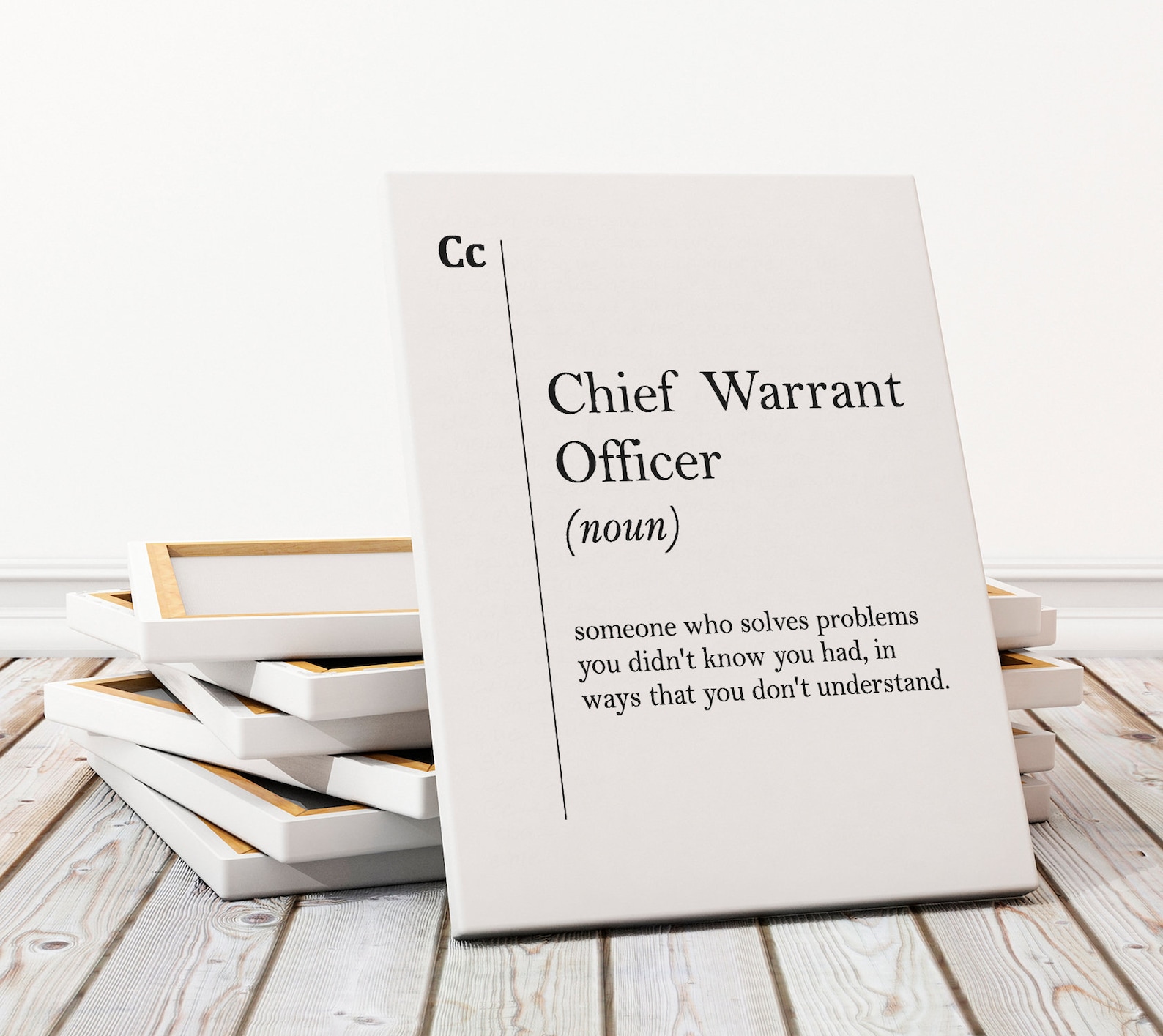 Chief Warrant Officer Definition Canvas Print Chief Warrant Etsy