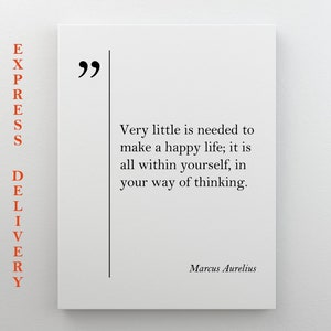 Marcus Aurelius Canvas Art Marcus Aurelius Quote Positive Quotes Marcus Aurelius Wall Art Marcus Aurelius Print Aurelius Art Friend Gift