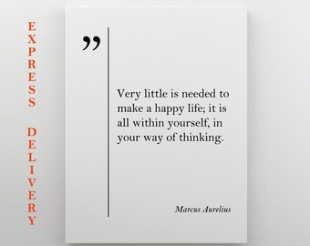 Marcus Aurelius Canvas Art Marcus Aurelius Quote Positive Quotes Marcus Aurelius Wall Art Marcus Aurelius Print Aurelius Art Friend Gift