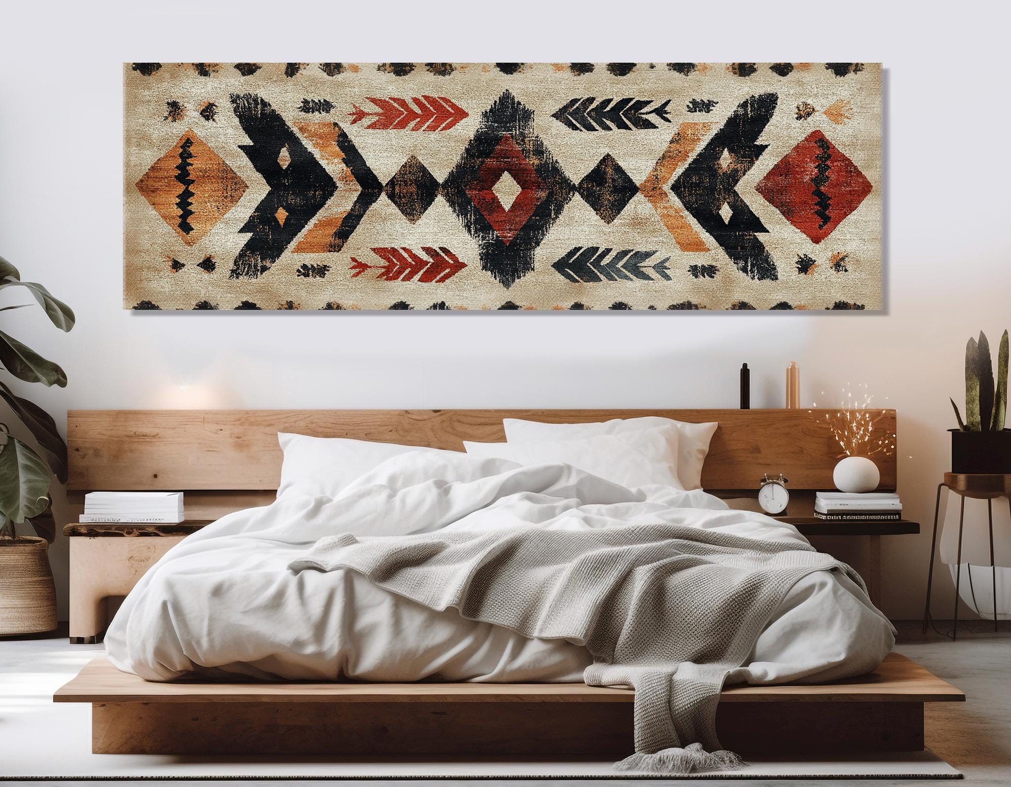Native American Rug Canvas Print, First Nations Bedroom Decor, First ...
