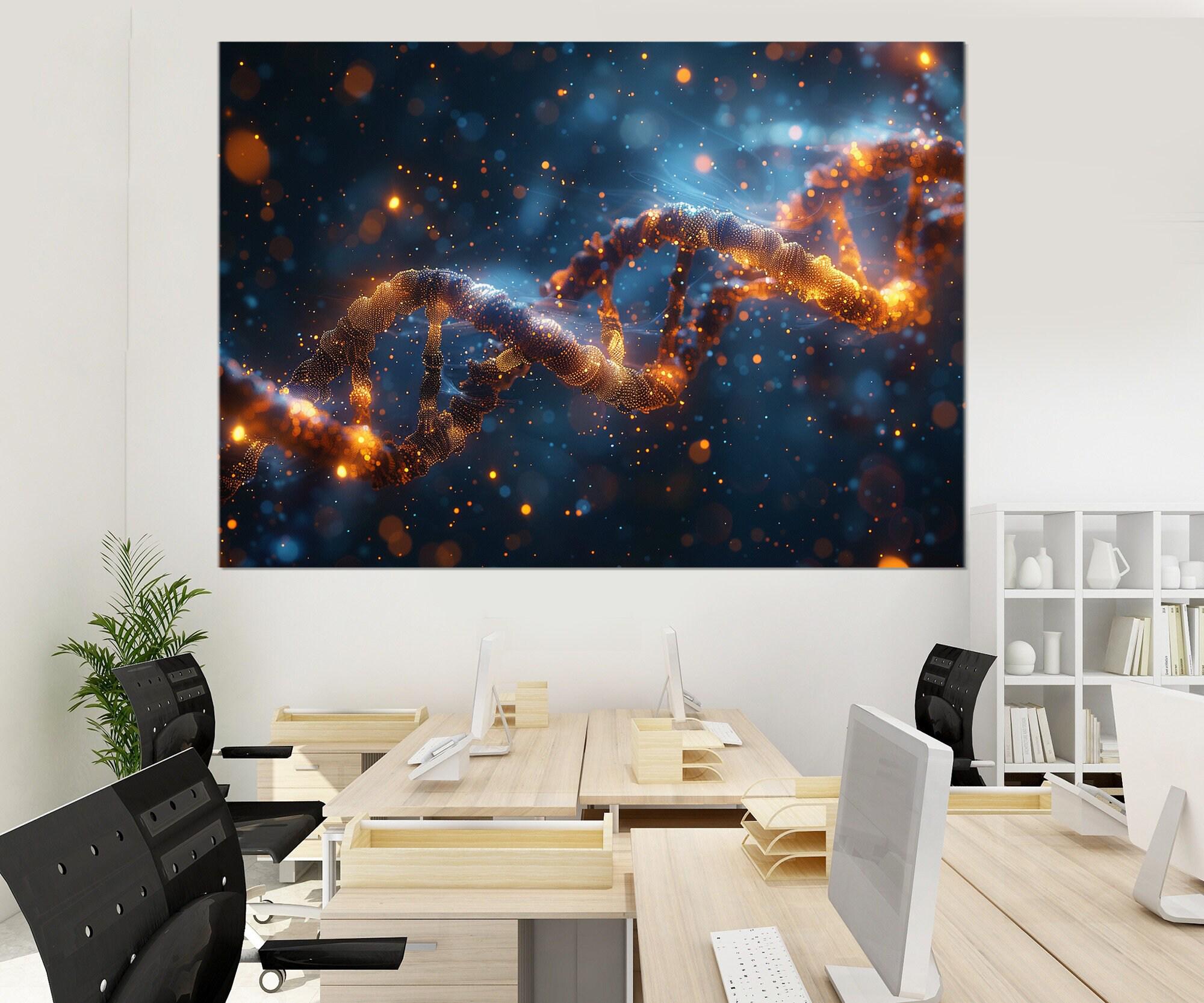 Biology Wall Art, Biology Class Decor, Chemistry Class Decor, Biology Teacher Gift, DNA Poster, Framed and Ready to Hang