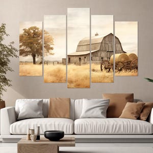 Rustic Barn Canvas Print, Farm Wall Art, Farmhouse Wall Decor, Farmer Gift, Framed and Ready to Hang image 6
