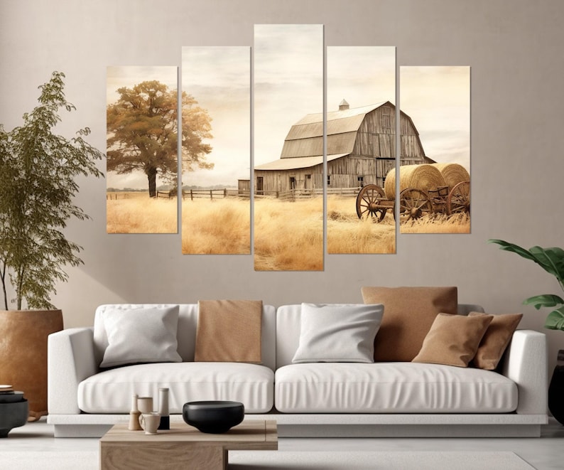 Rustic Barn Canvas Print, Farm Wall Art, Farmhouse Wall Decor, Farmer Gift, Framed and Ready to Hang image 6