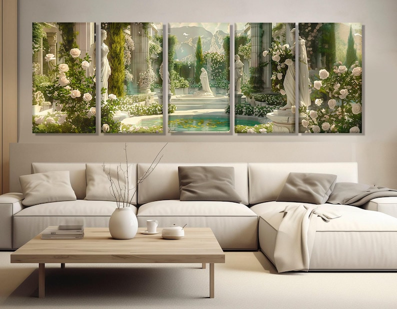 Beautiful Goddesses of Ancient Greece and Rome Painting Canvas Print, Renaissance Wall Art, Renaissance Painting, Framed and Ready to Hang image 7
