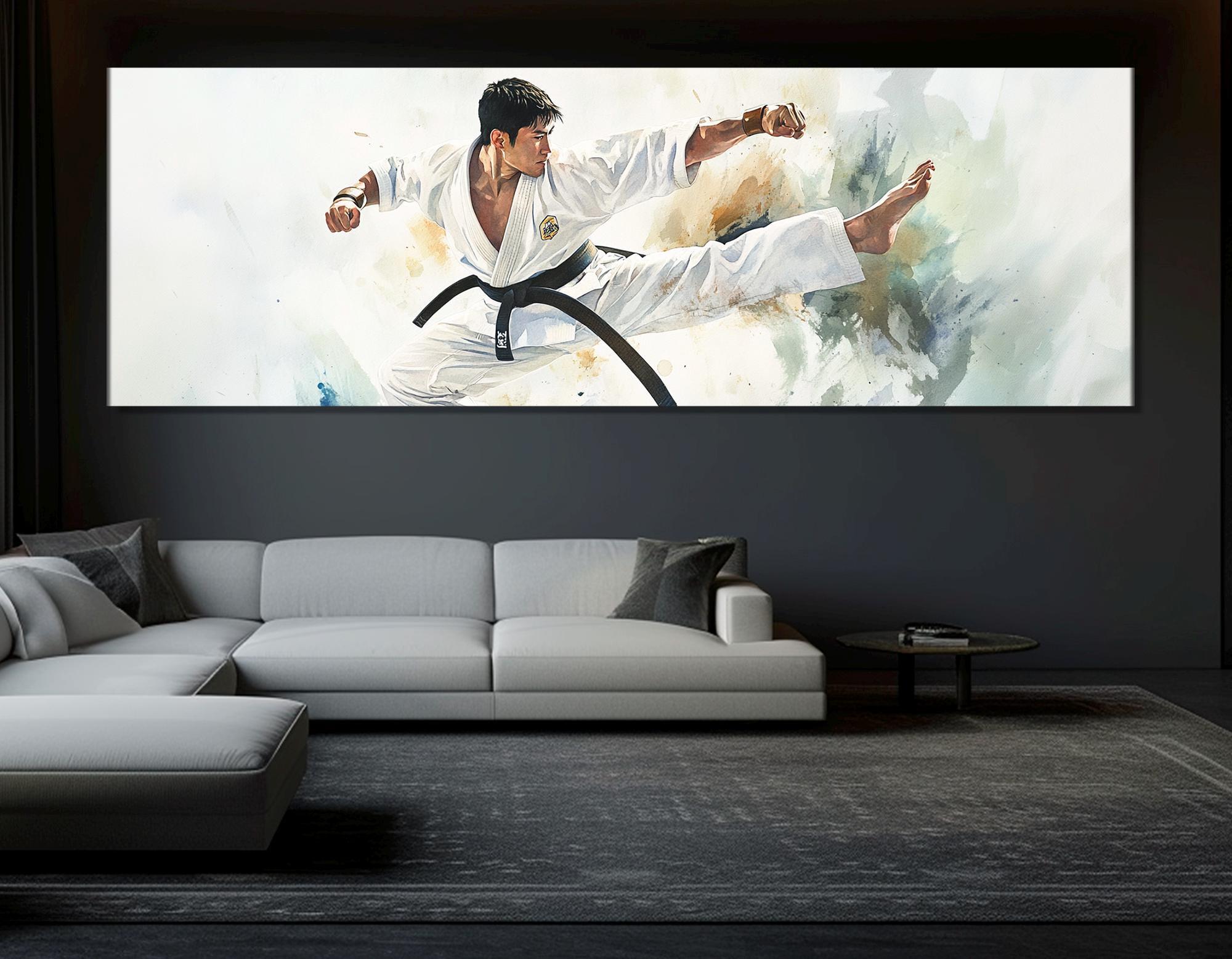 jitsu / Acrylic on canvas frame Jiu Jitsu Painting - Etsy