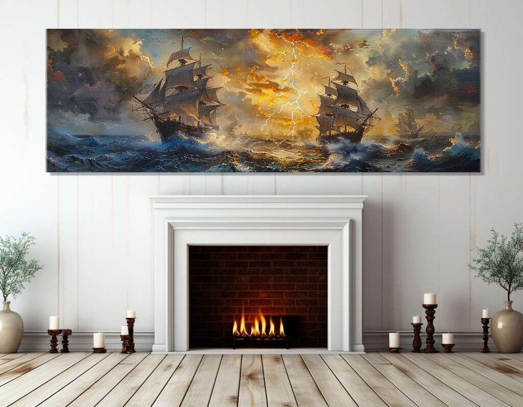 Stampa Su Tela Ivan Aivazovsky – “Tempesta In Arrivo” – Quadro D'Arte Moderna Per Parete, 20x30 Cm – Idea Regalo, Decorazione Casa
