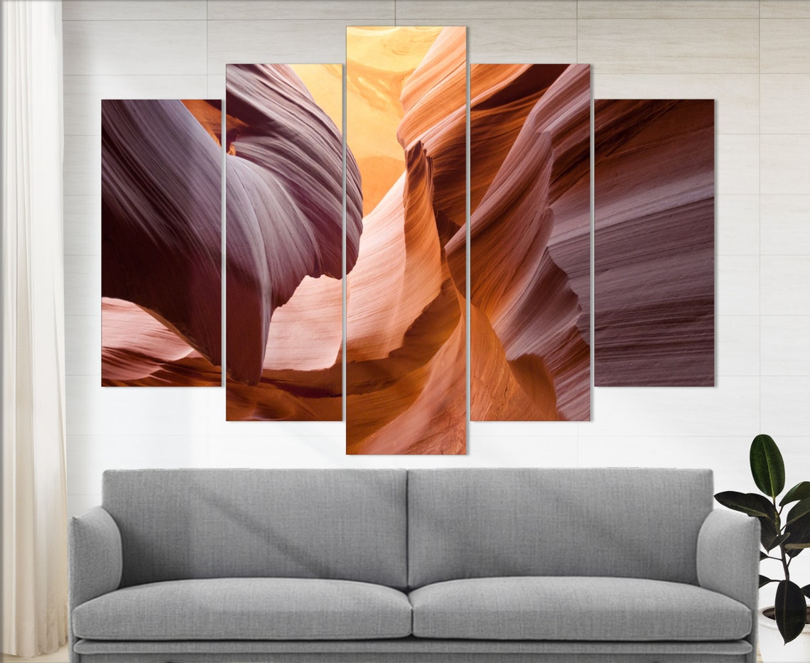 Antelope Canyon Canvas Print Canyons Wall Art Antelope - Etsy