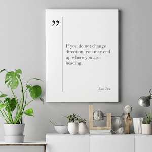 Lao Tzu Quote Canvas Print Motivational Quotes Lao Tzu Wall Art Life Quote Lao Tzu Print Inspiring Art Chinese Quote Coworker Gift China Art
