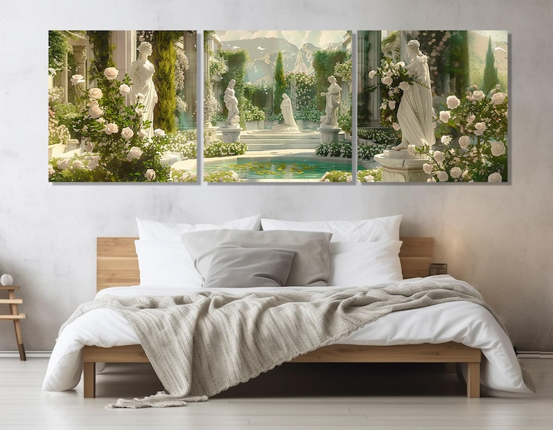 Beautiful Goddesses of Ancient Greece and Rome Painting Canvas Print, Renaissance Wall Art, Renaissance Painting, Framed and Ready to Hang image 3