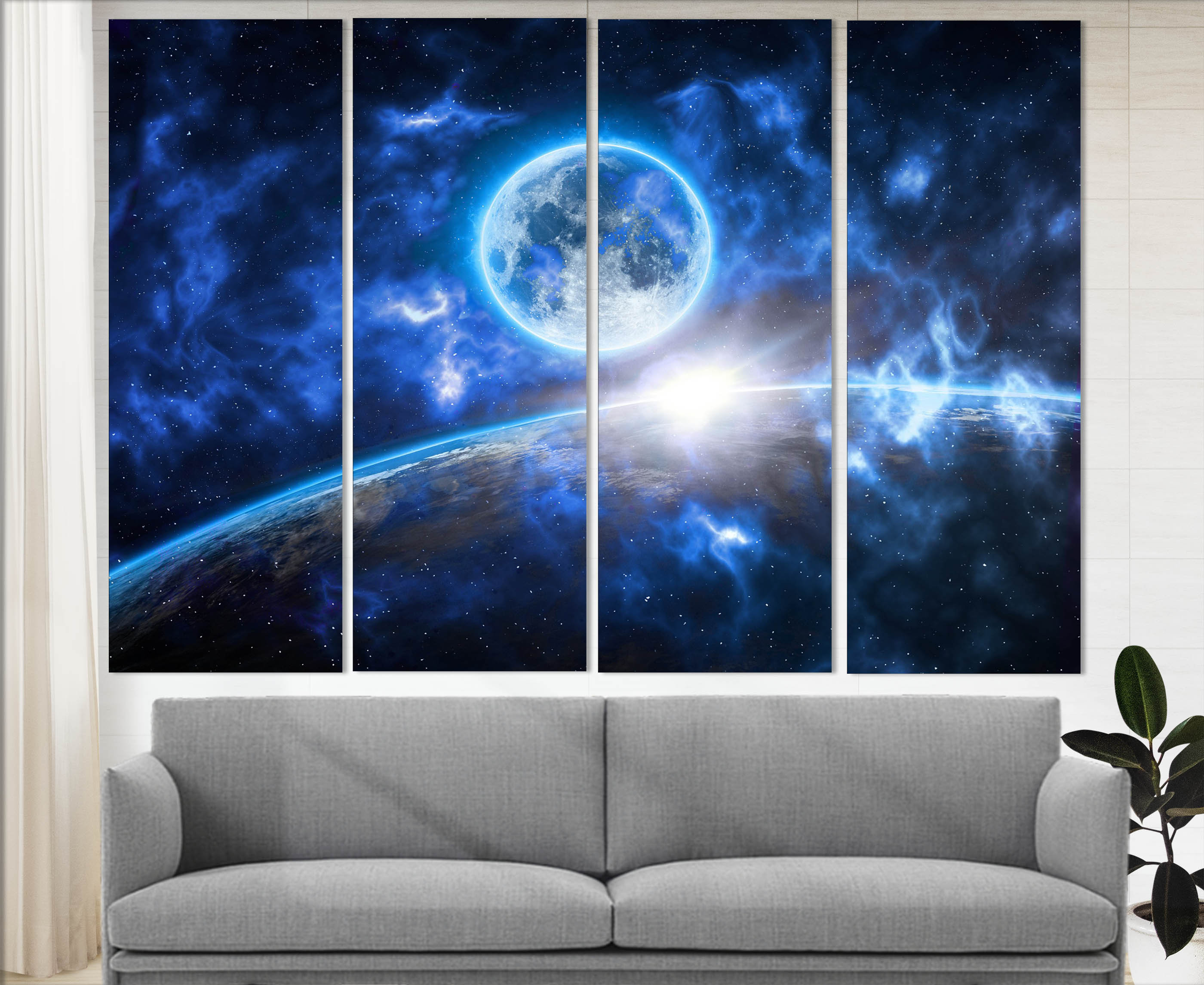 Space Canvas Art Abstract Galaxy Print Space Wall Art NASA | Etsy