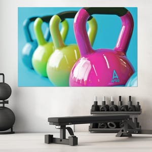 Women Fitness Motivation Canvas Art, Workout Motivation, Pink Gym Decor, Workout Inspiration, Fitness Wall Art, Framed and Ready to Hang