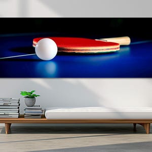 Table Tennis Wall Art, Table Tennis Canvas Print, Table Tennis Club Decor, Ping Pong Wall Art, Table Tennis Poster, Framed and Ready to Hang