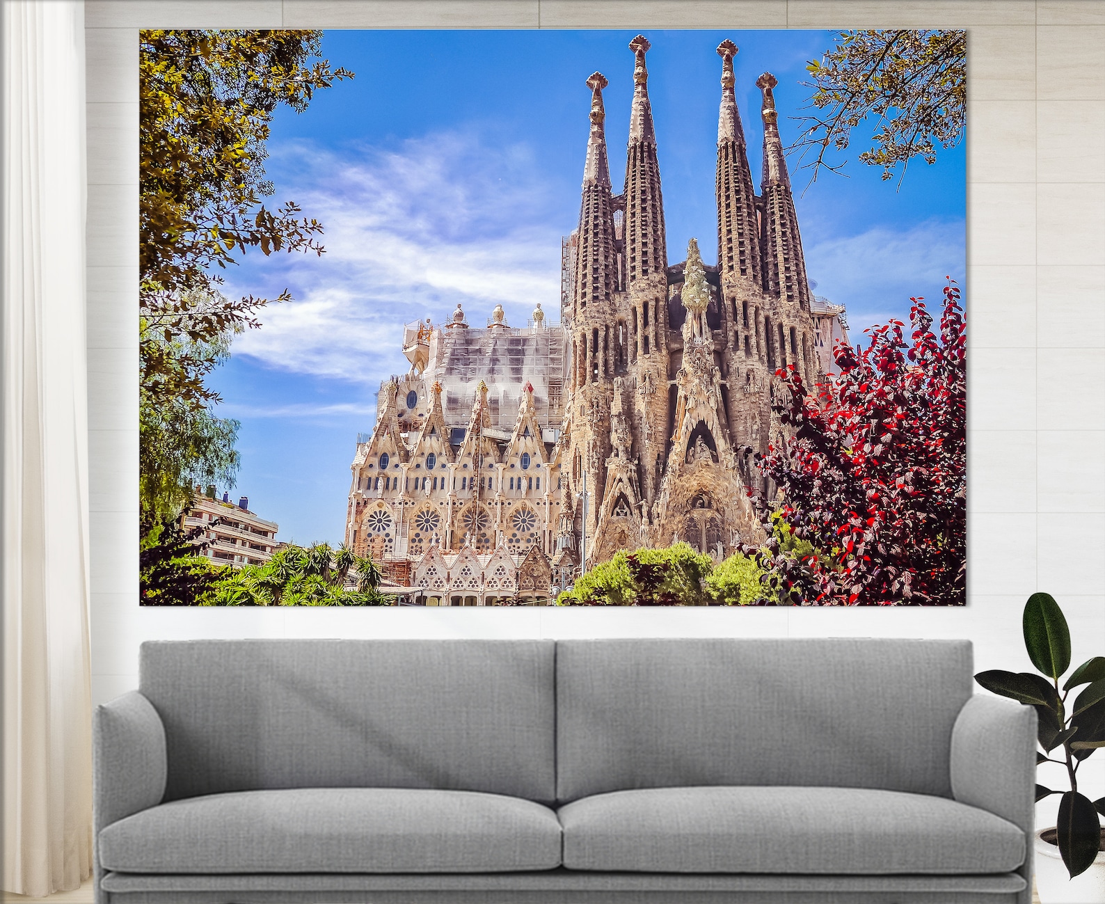 Barcelona Canvas Print Barcelona Wall Art Spain Wall Art La Etsy
