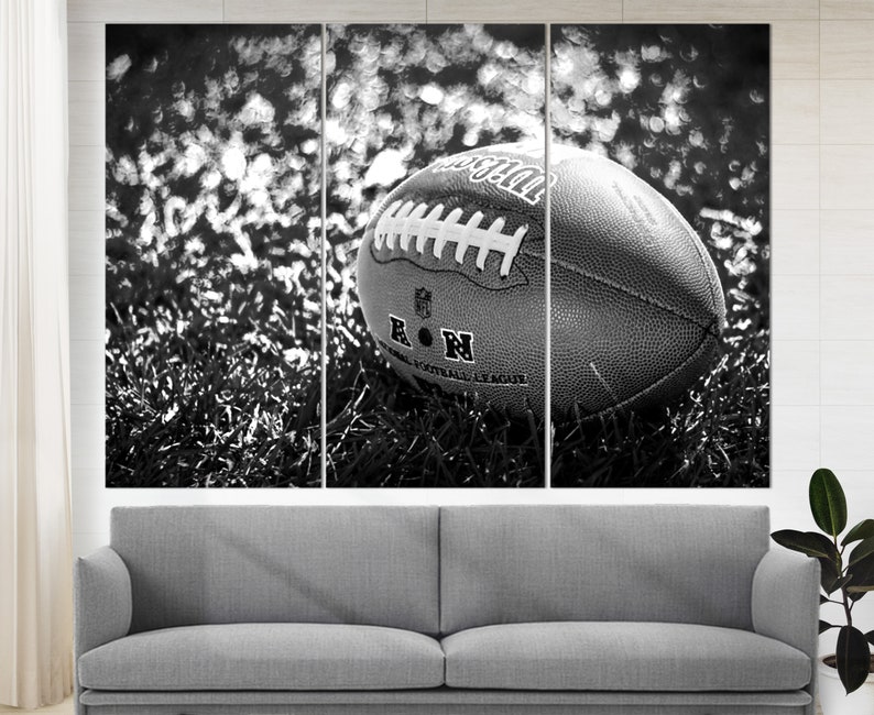 American Football Canvas Print, Football Wall Art, Football Print, NFL Fan Gift, Football Decor Husband Gift, Football Coach Gift image 4