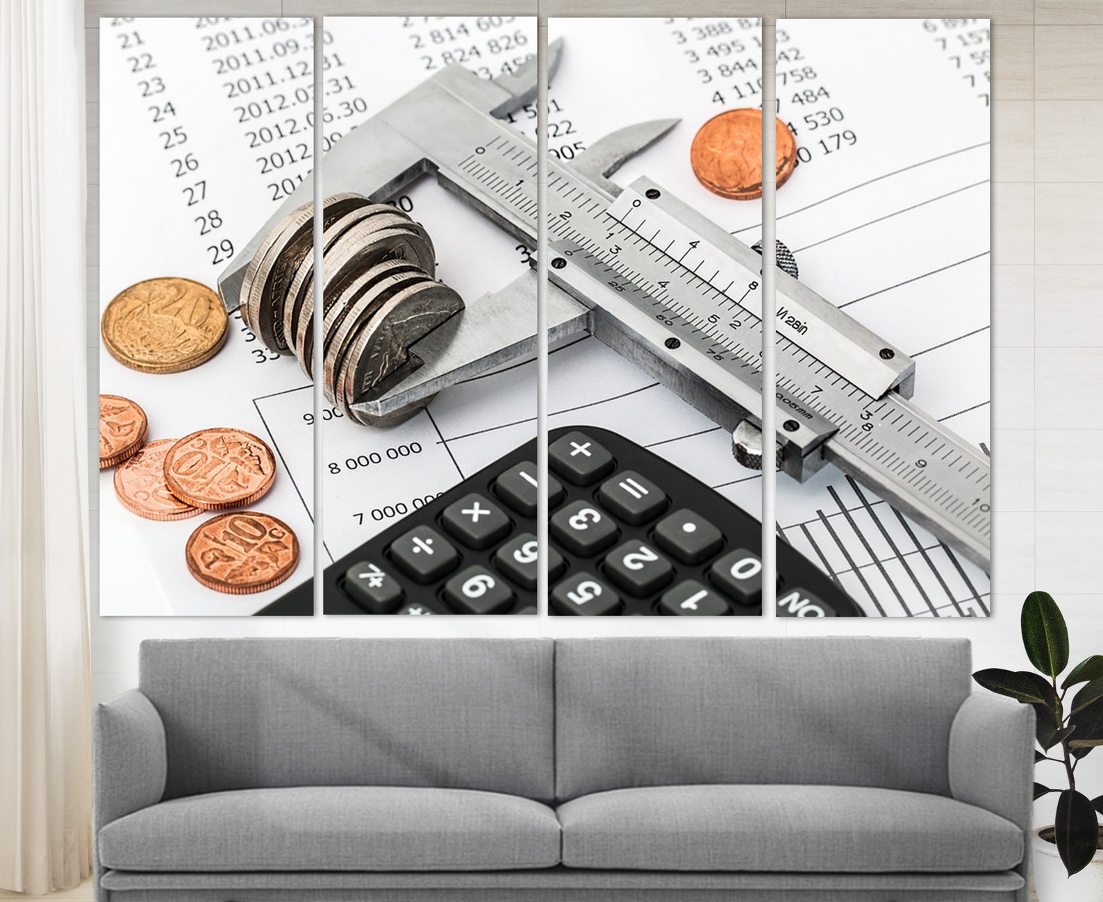 Accounting Canvas Print Accountant Gift Office Wall Decor Etsy