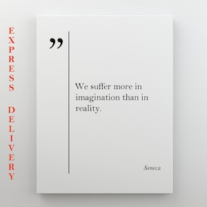 Seneca Quote Canvas Print, Lucius Annaeus Seneca Quote, Seneca Wall Art, Seneca Print, Motivational Wall Art