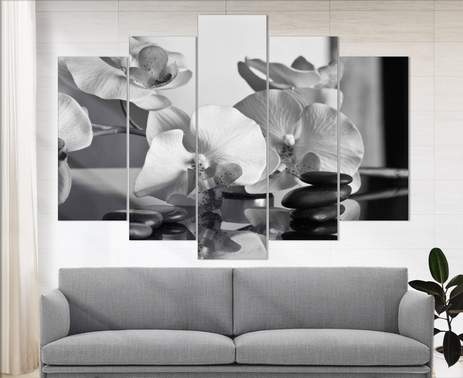 Spa Wall Decor Spa Print Spa Canvas Art Concept Basalt Etsy