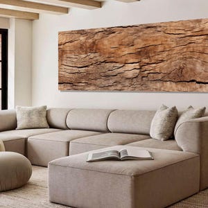 Wood Texture Canvas PRINT, Wood Wall Art, Large Panoramic Canvas Art, Livingroom Decor, Bedroom Wall Decor, Framed and Ready to Hang
