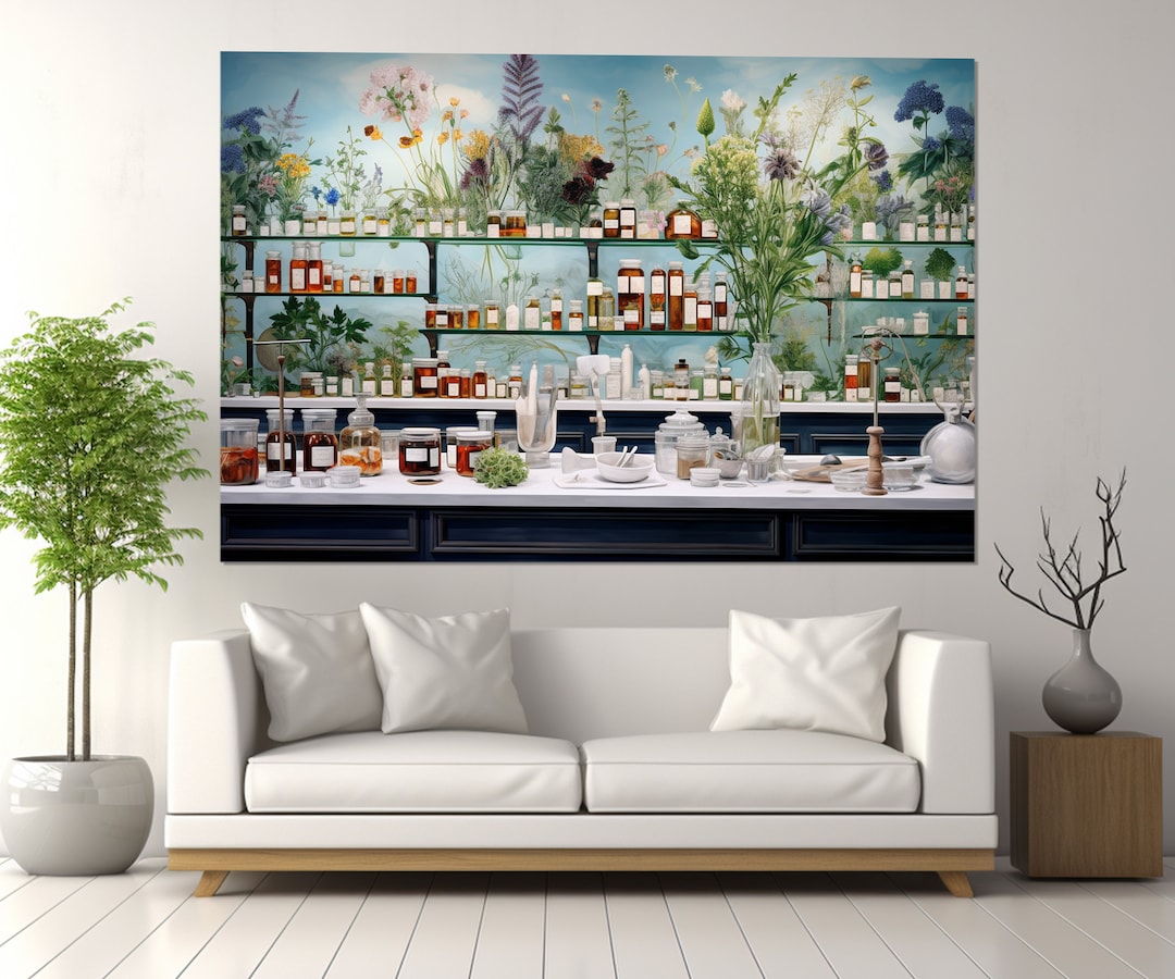 Pharmacy Wall Art, Pharmacy Wall Decor, Pharmacist Gift, Medicines Canvas Print, Hospital Wall