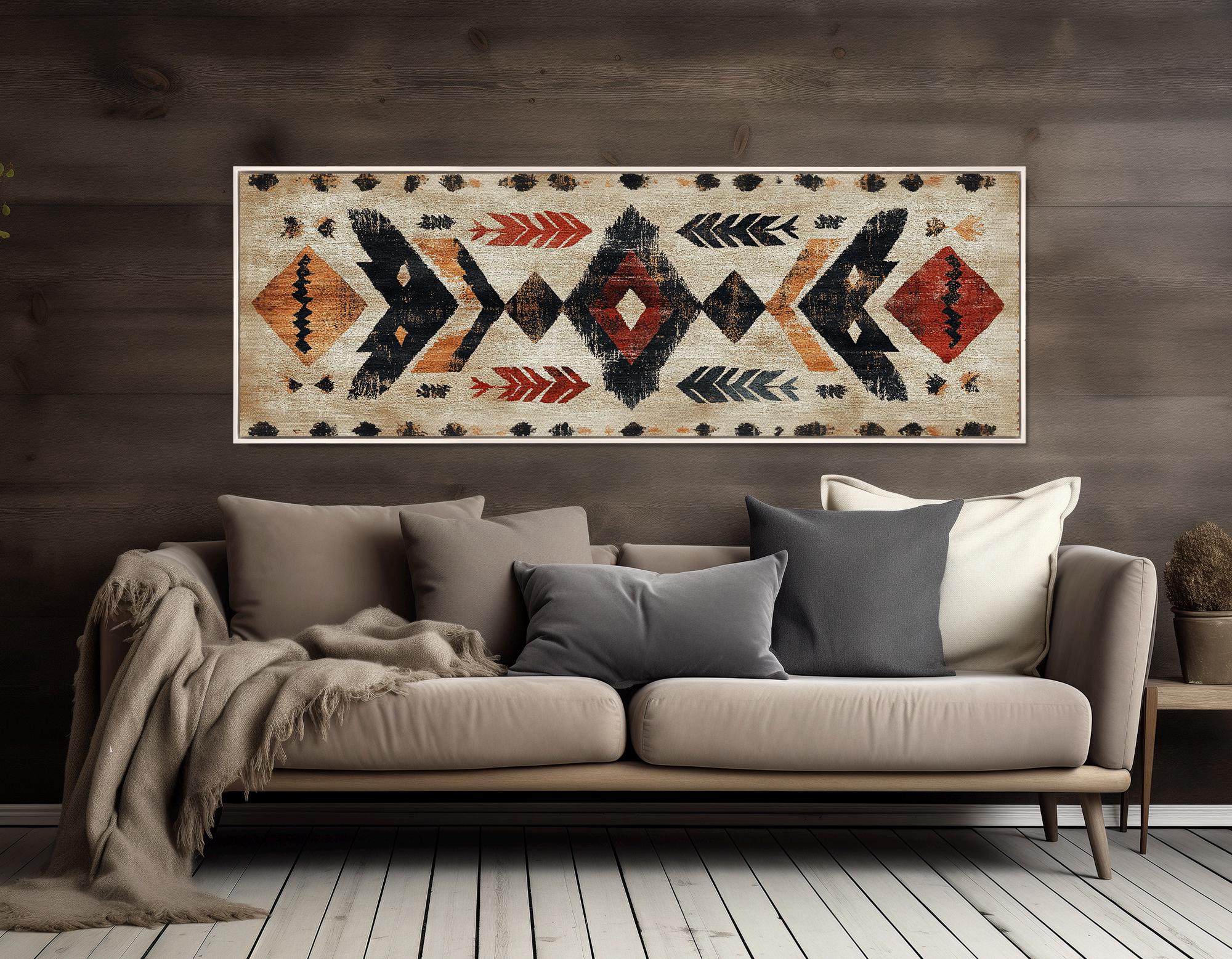 Native American Rug Canvas Print, First Nations Bedroom Decor, First ...