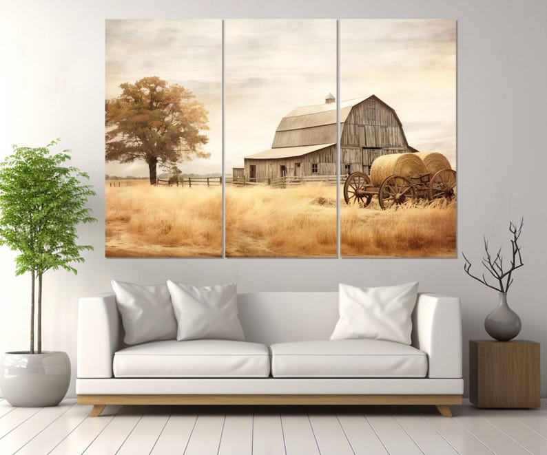 Rustic Barn Canvas Print, Farm Wall Art, Farmhouse Wall Decor, Farmer Gift, Framed and Ready to Hang image 7