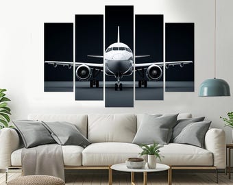 大型飛行機キャンバスアート、航空機キャンバスプリント