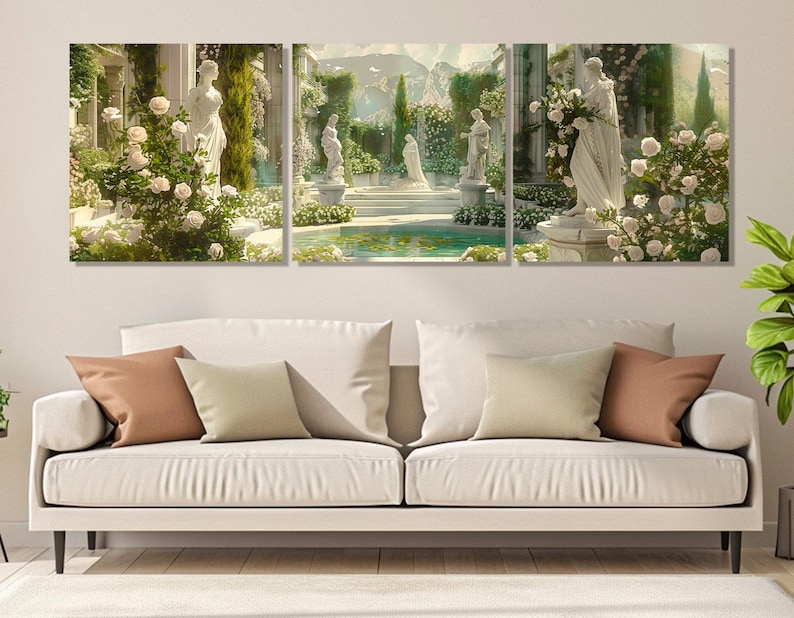 Beautiful Goddesses of Ancient Greece and Rome Painting Canvas Print, Renaissance Wall Art, Renaissance Painting, Framed and Ready to Hang image 6