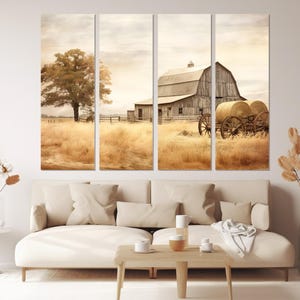 Rustic Barn Canvas Print, Farm Wall Art, Farmhouse Wall Decor, Farmer Gift, Framed and Ready to Hang image 5