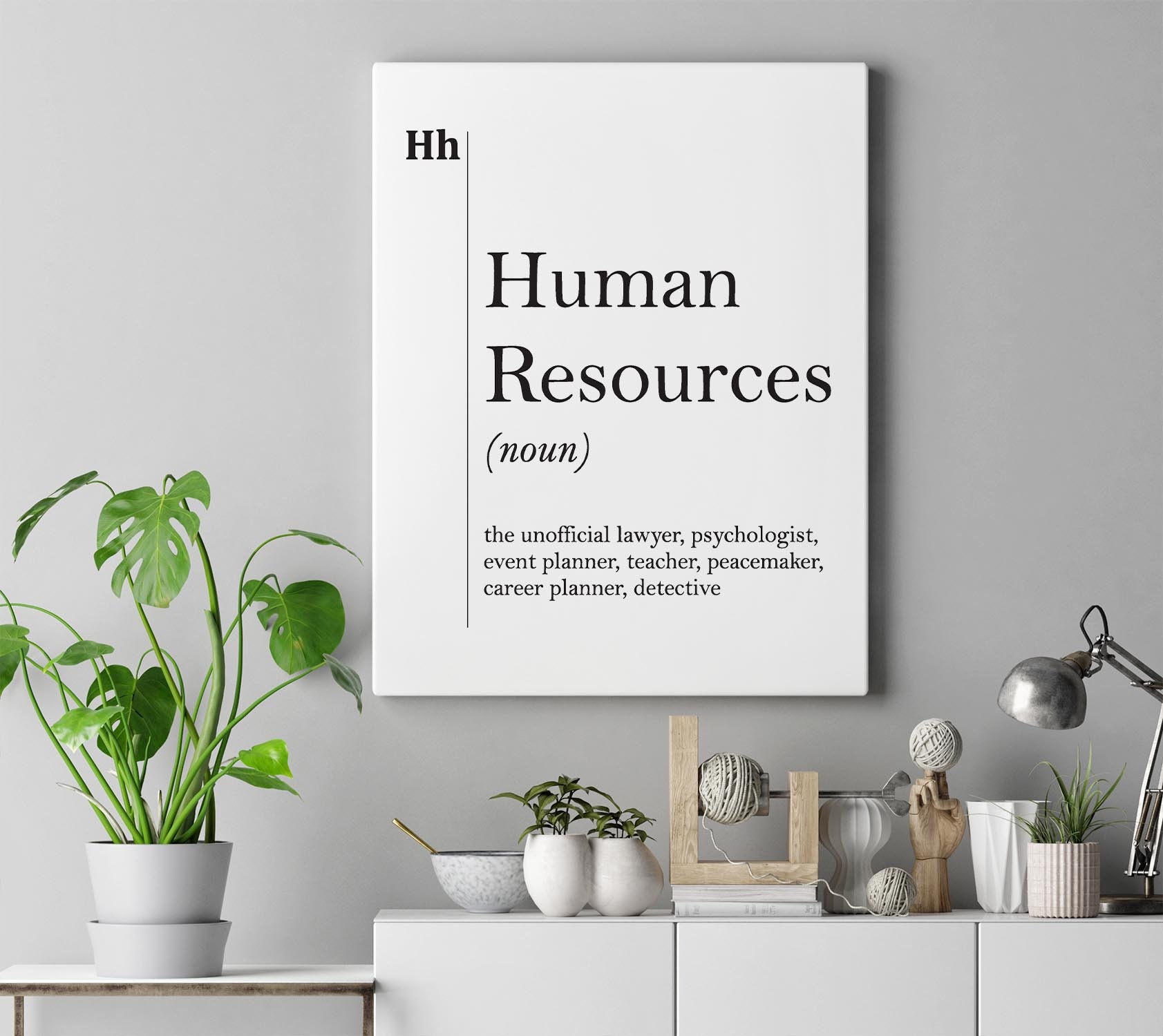 Human Resources Canvas Art HR Gift Human Resources Print HR Etsy