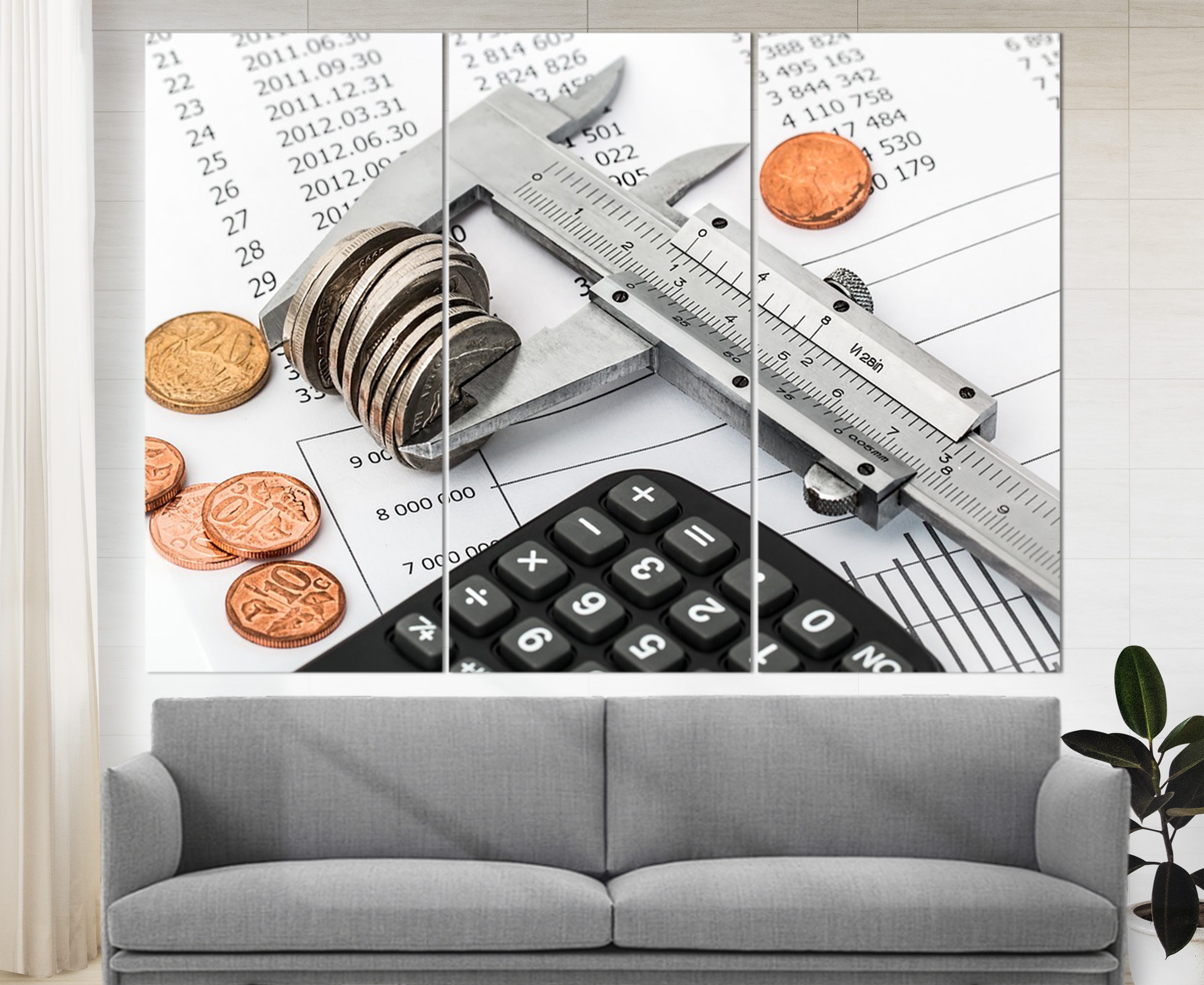 Accounting Canvas Print Accountant Gift Office Wall Decor Etsy