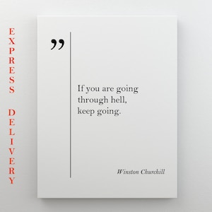 Winston Churchill Quote, Churchill Canvas Print, Motivational Wall Art Inspiring Wall Art Churchill Canvas Art Churchill Quotes