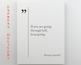 Winston Churchill Quote, Churchill Canvas Print, Motivational Wall Art Inspiring Wall Art Churchill Canvas Art Churchill Quotes
