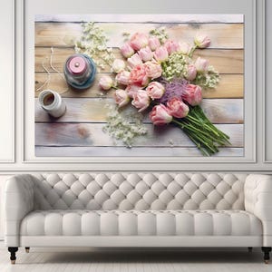 Floristics Wall Art, Flowers Canvas Print, Floristics Studio Decor, Florist Gift, Wedding Agency Decor, Framed and Ready to Hang