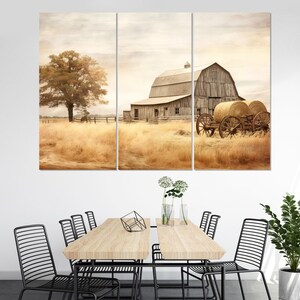 Rustic Barn Canvas Print, Farm Wall Art, Farmhouse Wall Decor, Farmer Gift, Framed and Ready to Hang image 3