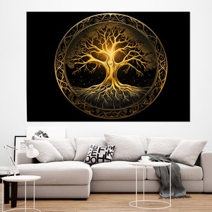 Tree of Life Canvas Print, Tree of Life Wall Art, Tree of Life Painting, Framed and Ready to Hang