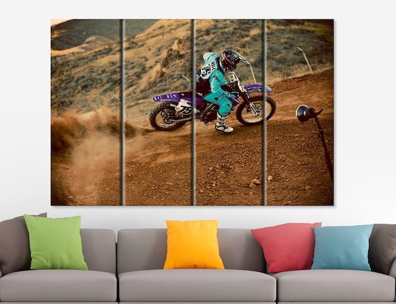 MOTOCROSS DIRT BIKE JUMP SPORT PHOTO ART PRINT POSTER 40/"x24/" 008
