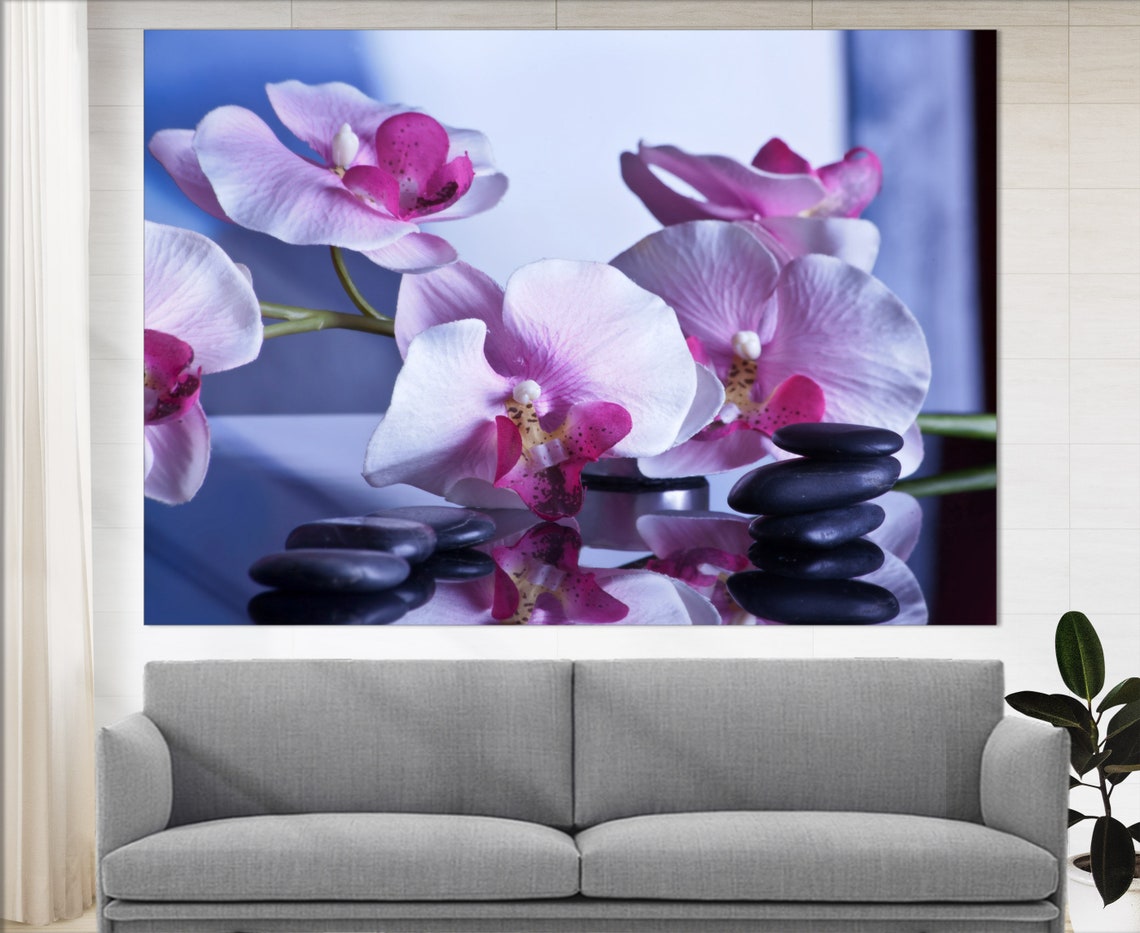 Spa Wall Decor Spa Print Spa Canvas Art Concept Basalt Etsy
