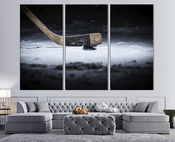 Ice Hockey Wall Art Canvas Print Decor Boys Room Ice Hockey Wall Art Canvas Print