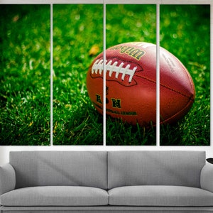 American Football Canvas Print, Football Wall Art, Football Print, NFL Fan Gift, Football Decor Husband Gift, Football Coach Gift image 3