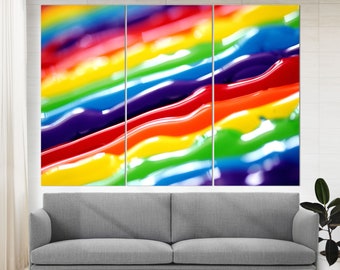 Abstract LGBT Wall Art, LGBT Canvas Print, Rainbow Wall Art, LGBT Wall Decor, Lgbt Gift, Gay Wall Art, Lgbt Print, Gay Poster, Lgbt Art