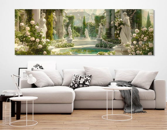 Beautiful Goddesses of Ancient Greece and Rome Painting Canvas Print, Renaissance Wall Art, Renaissance Painting, Framed and Ready to Hang