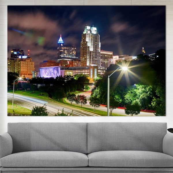 Raleigh Art Canvas Etsy
