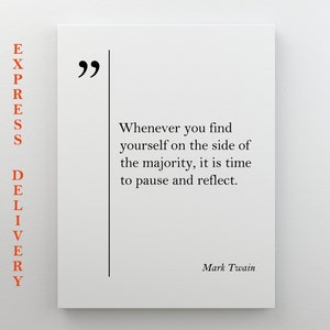 Mark Twain Quote Canvas Print