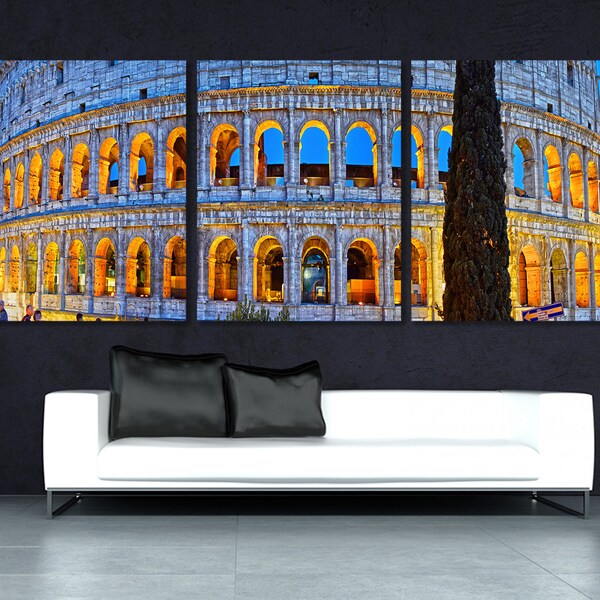 Canvas Rome Wall Art Etsy