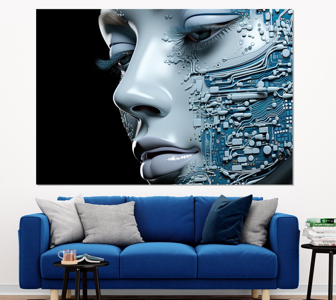 AI Wall Art, Artificial Intelligence Canvas Art, Robotics Print, Ai ...